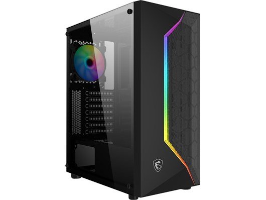 MSI MAG Vampiric 100R Mid-Tower Gaming Case - Black Tempered Glass