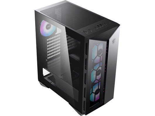 MSI MPG Gungnir 110R Mid-Tower ARGB Gaming Case - Black Tempered Glass