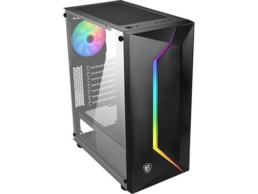 MSI MAG Vampiric 100R Mid-Tower Gaming Case - Black Tempered Glass