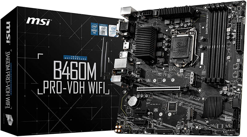MSI B460M PRO-VDH WIFI (Socket LGA 1200) DDR4 Micro-ATX Motherboard  B460M PRO-VDH WIFI (Socket LGA 1200) DDR4 Micro-ATX Motherboard