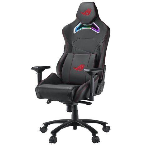 Asus ROG Chariot RGB Gaming Chair, Racing-Car Style, Steel Frame, PU Leather, Memory-Foam Lumbar, 4D Armrests, 145° Recline, Tilt & Class 4 Gas Lift