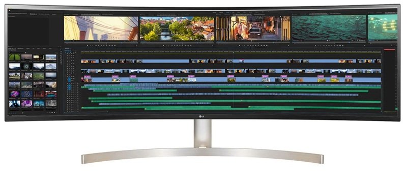 LG 49" 49WL95C-WE 5120x1440 IPS 60Hz 5ms LED Backlit Curved Ultra Widescreen Professional Monitor