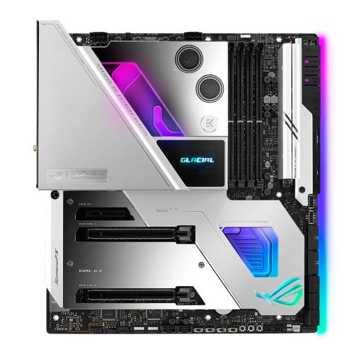 Asus ROG MAXIMUS XIII EXTREME GLACIAL, Intel Z590, 1200, EATX, 4 DDR4, SLI, HDMI, Thunderbolt 4, AX Wi-Fi, 10GB & 2.5GB LAN, RGB, 5x M.2
