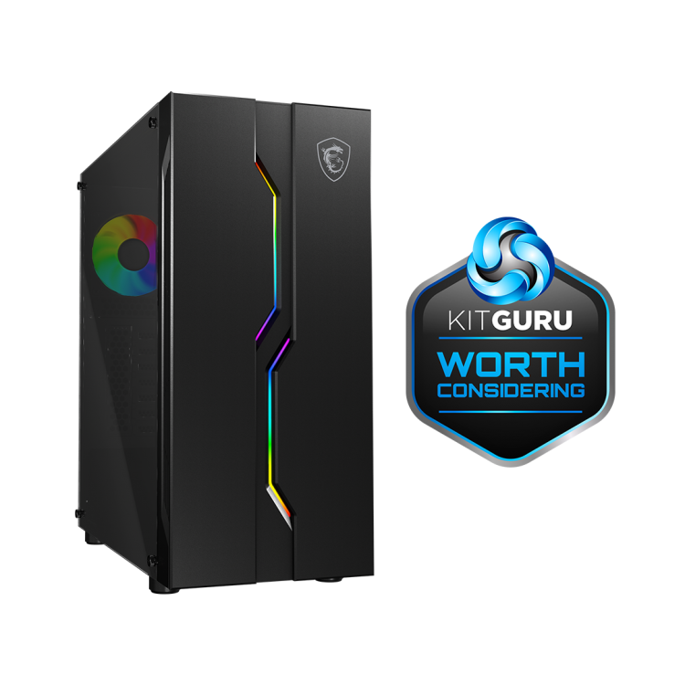 MAG VAMPIRIC 010 MID-TOWER ARGB GAMING CASE - BLACK TEMPERED GLASS