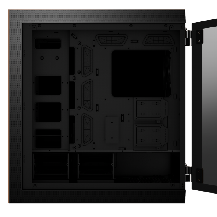 MSI MPG SEKIRA 500G MID-TOWER CASE - BRUSHED ALUMINIUM TEMPERED GLASS