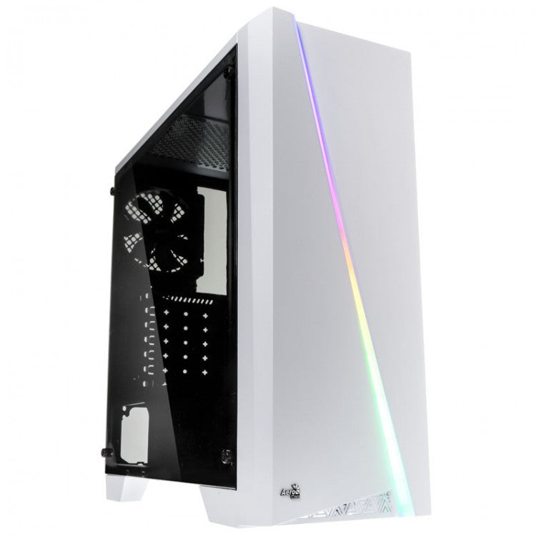 Aerocool Cylon RGB Midi Tower Case - White  Cylon RGB Midi Tower Case - White