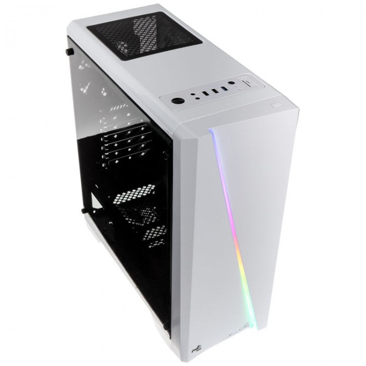 Aerocool Cylon RGB Midi Tower Case - White  Cylon RGB Midi Tower Case - White