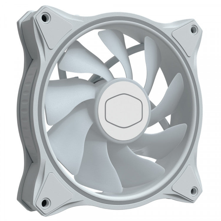 COOLER MASTER MASTERFAN MF120 HALO ARGB LED PWM WHITE CASE FAN - 120MM