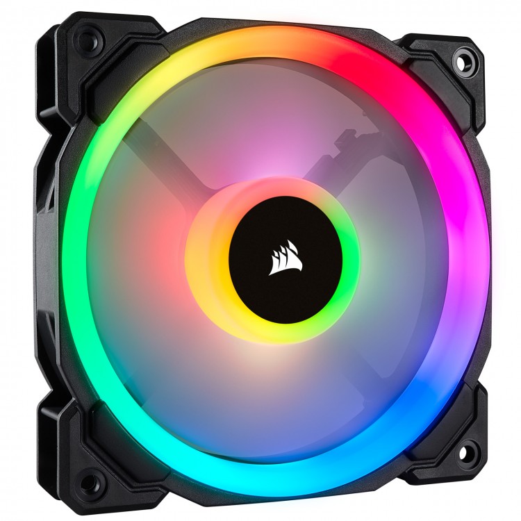 LL120 RGB, 120MM DUAL LIGHT LOOP RGB LED PWM FAN