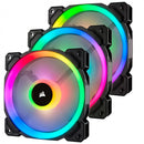 LL120 RGB, 120MM DUAL LIGHT LOOP RGB LED PWM FAN, 3 FAN PACK WITH LIGHTING NODE PRO