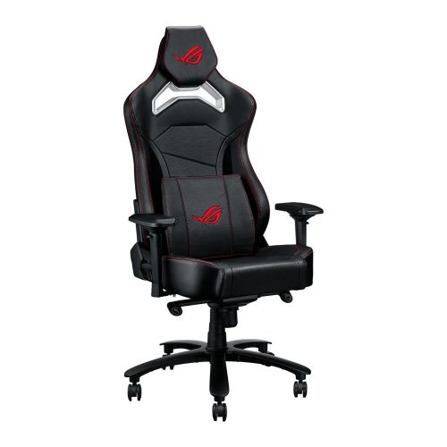 Asus ROG Chariot Core Gaming Chair, Racing-Car Style, Steel Frame, PU Leather, Memory-Foam Lumbar, 4D Armrests, 145° Recline, Tilt & Class 4 Gas Lift
