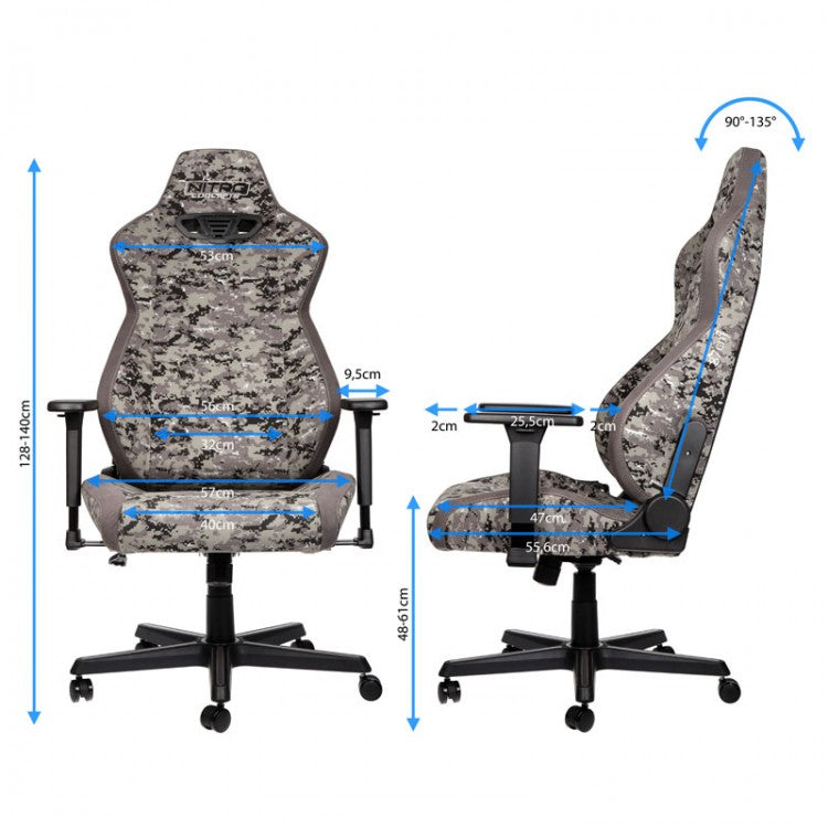 S300 Fabric Gaming Chair - Urban Camo