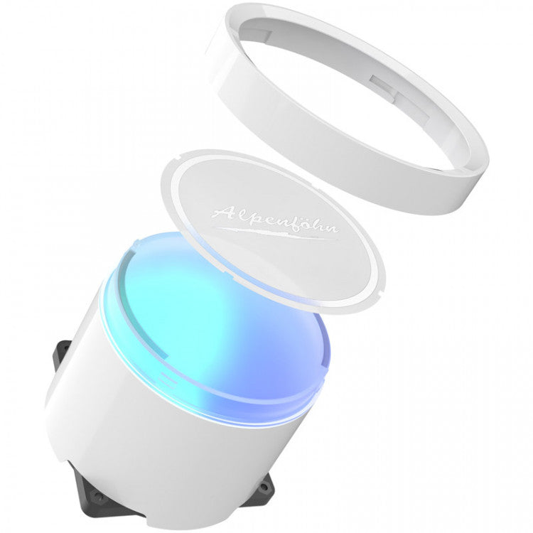 Alpenfohn Glacier Water 360 White High Speed ARGB CPU Water Cooler - 360mm