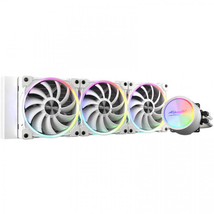 Alpenfohn Glacier Water 360 White High Speed ARGB CPU Water Cooler - 360mm