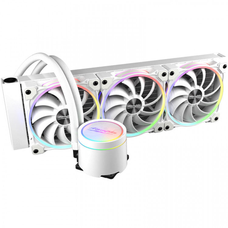 Alpenfohn Glacier Water 360 White High Speed ARGB CPU Water Cooler - 360mm