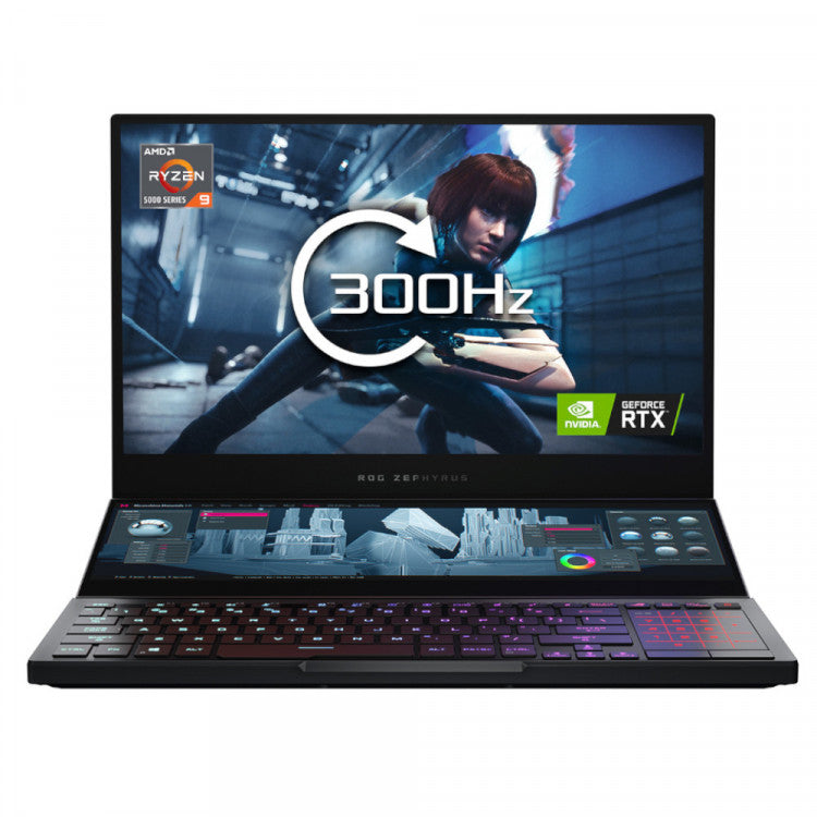 ASUS ROG ZEPHYRUS DUO GX551QR NVIDIA RTX 3070, 32GB, 15.6" 300Hz, Ryzen R9-5900HX Gaming Laptop  ROG ZEPHYRUS DUO GX551QR NVIDIA RTX 3070, 32GB, 15.6" 300Hz, Ryzen R9-5900HX Gaming Laptop