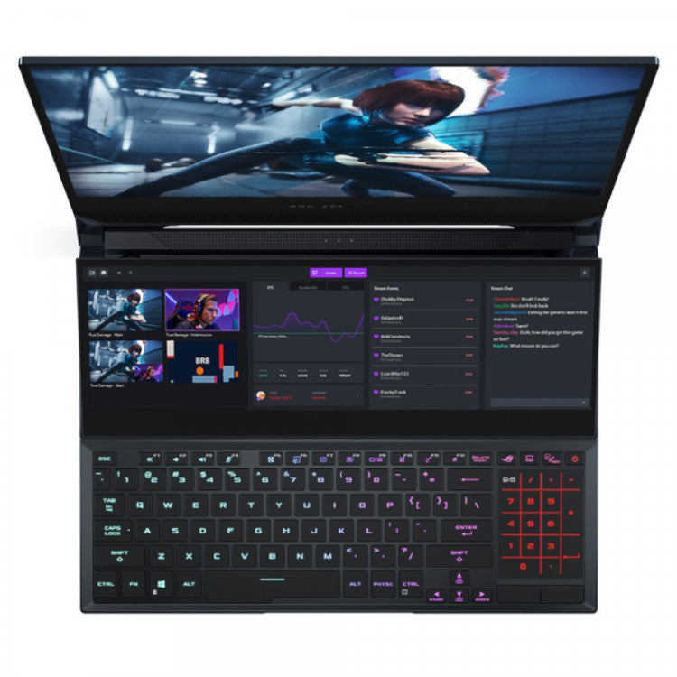 ASUS ROG ZEPHYRUS DUO GX551QR NVIDIA RTX 3070, 32GB, 15.6" 300Hz, Ryzen R9-5900HX Gaming Laptop  ROG ZEPHYRUS DUO GX551QR NVIDIA RTX 3070, 32GB, 15.6" 300Hz, Ryzen R9-5900HX Gaming Laptop
