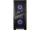 MSI MAG FORGE 100M Mid-Tower RGB Gaming Case - Black Tempered Glass