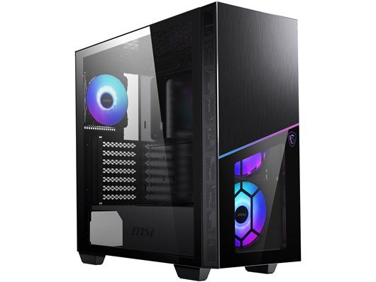 MSI MPG Sekira 100R Mid-Tower ARGB Gaming Case - Black Tempered Glass