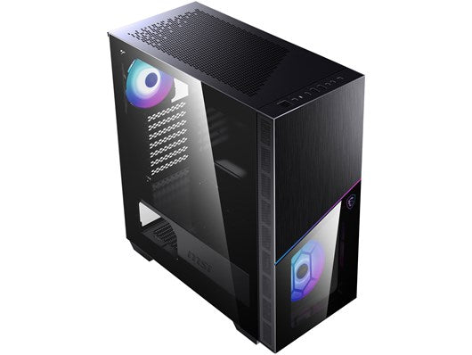 MSI MPG Sekira 100R Mid-Tower ARGB Gaming Case - Black Tempered Glass
