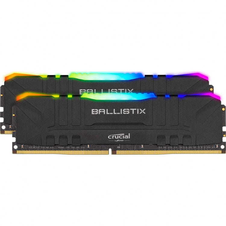 Crucial Ballistix RGB MAX 16GB (2x8GB) DDR4 PC4-35200C19 4400MHz Dual Channel Kit  Ballistix RGB MAX 16GB (2x8GB) DDR4 PC4-35200C19 4400MHz Dual Channel Kit