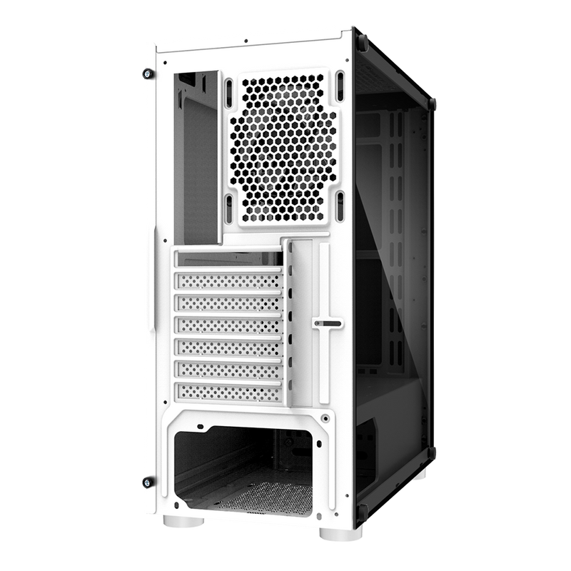 Zalman R2 Mid-Tower Case - White Tempered Glass