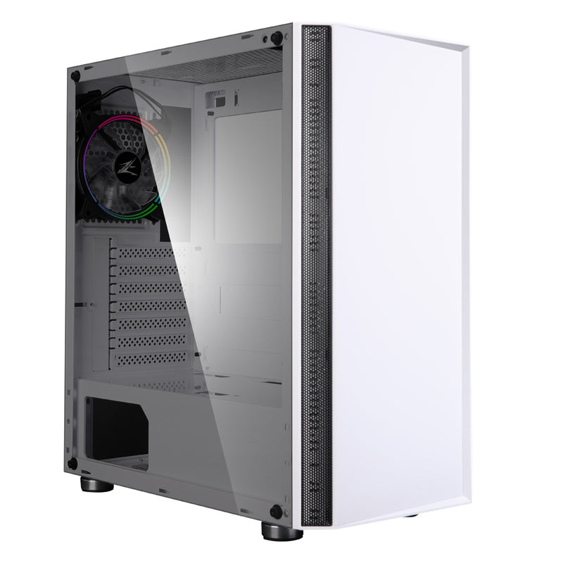 Zalman R2 Mid-Tower Case - White Tempered Glass
