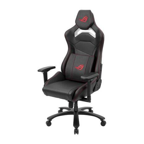 Asus ROG Chariot Core Gaming Chair, Racing-Car Style, Steel Frame, PU Leather, Memory-Foam Lumbar, 4D Armrests, 145° Recline, Tilt & Class 4 Gas Lift