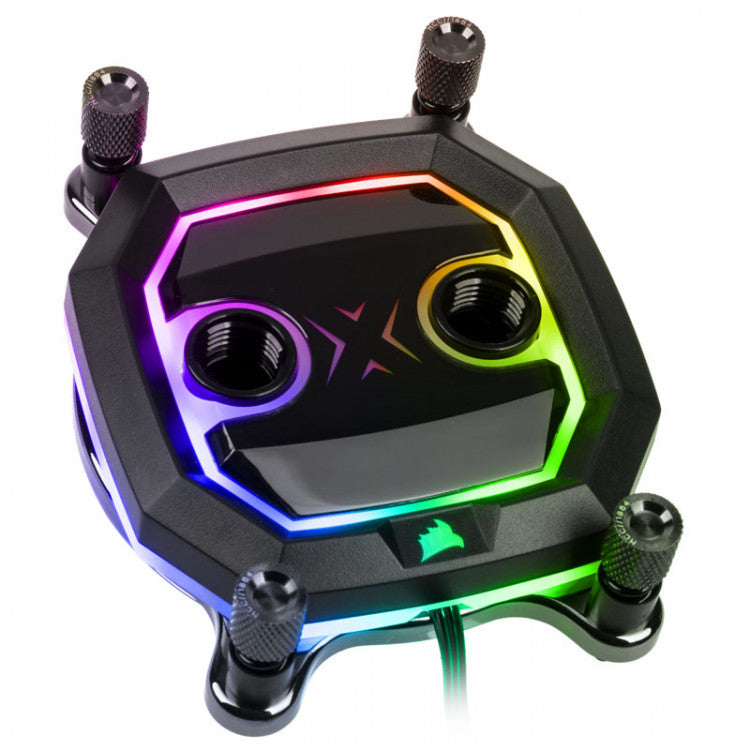 Hydro X Series XC5 RGB Black CPU Water Block for AMD AM4