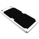XSPC TX240 Ultra Thin Copper Dual Fan White Radiator - 240mm  TX240 Ultra Thin Copper Dual Fan White Radiator - 240mm