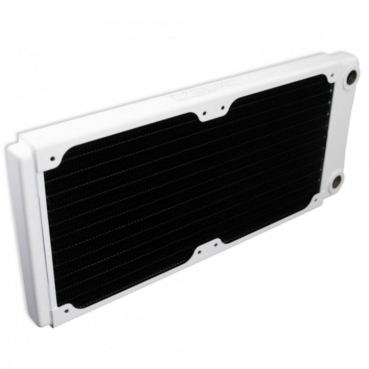 XSPC TX240 Ultra Thin Copper Dual Fan White Radiator - 240mm  TX240 Ultra Thin Copper Dual Fan White Radiator - 240mm