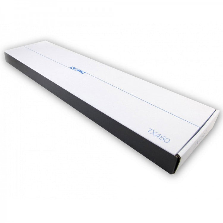 XSPC TX480 Ultra Thin Copper Quad Fan White Radiator - 480mm  TX480 Ultra Thin Copper Quad Fan White Radiator - 480mm