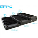 XSPC TX360 Crossflow Ultra Thin Triple Fan Black Radiator - 360mm  TX360 Crossflow Ultra Thin Triple Fan Black Radiator - 360mm