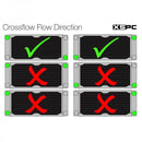 XSPC TX240 Crossflow Ultra Thin Dual Fan Black Radiator - 240mm  TX240 Crossflow Ultra Thin Dual Fan Black Radiator - 240mm