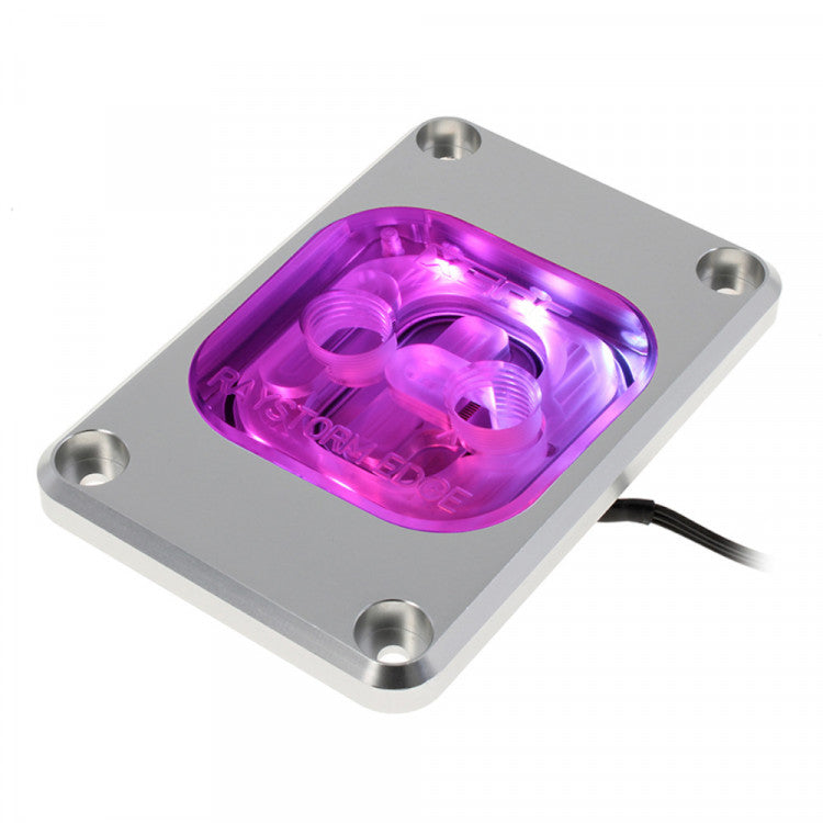 XSPC Raystorm EDGE AM4 ARGB CPU Water Block (AMD) - Silver  Raystorm EDGE AM4 ARGB CPU Water Block (AMD) - Silver